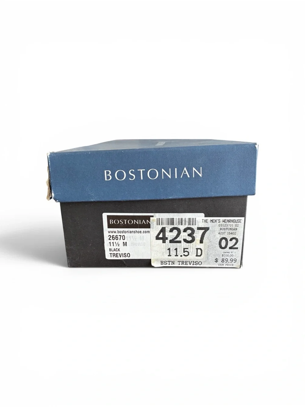 Bostonian Mens 11.5 black leather  Oxford Dress Shoes